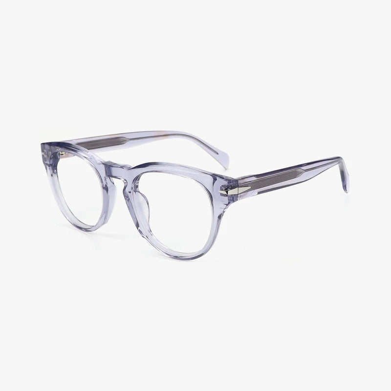 Aramys transparent grå rund brille