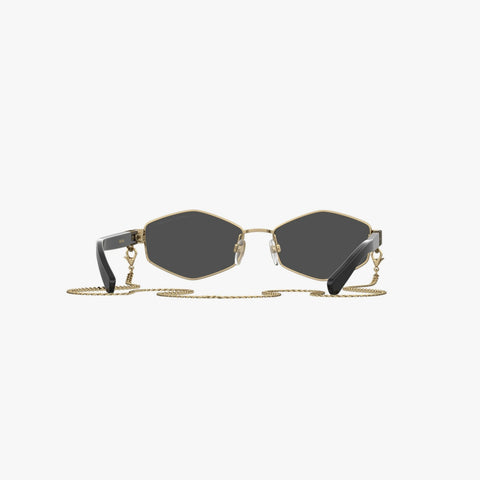 Marc Jacobs MARC 496/S - J5G/IR guld rektangulær solbrille