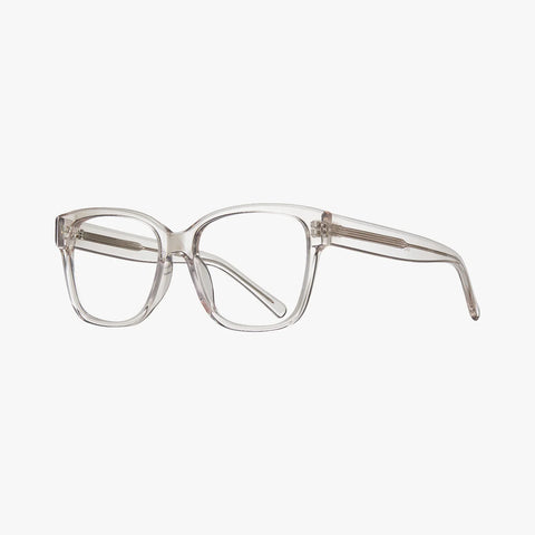 Orové transparent brun firkantet brille