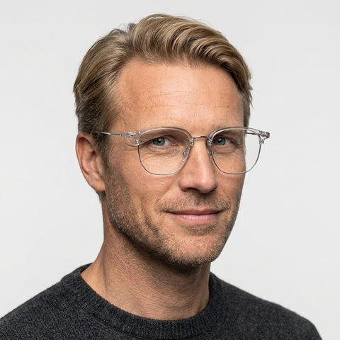 Florent - Transparent grå på model