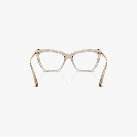 Dolce & Gabbana DG5025 - 3432 transparent camel cat-eye brille