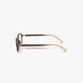 Miu Miu MU 01YV - 23H1O1 transparent brun rektangulær brille