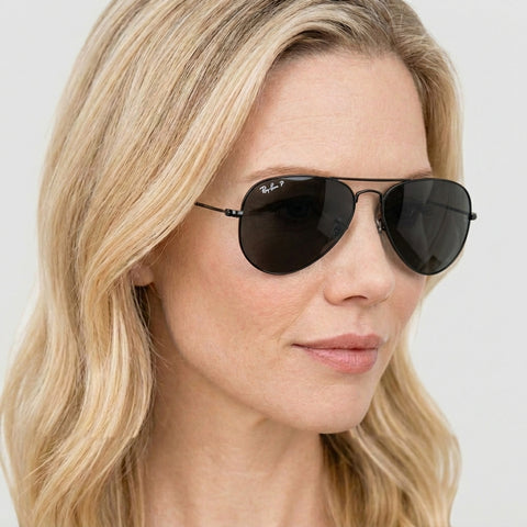 Ray-Ban AVIATOR LARGE METAL - 002/48 - Sort på model