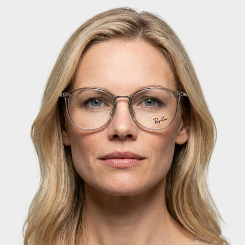 Ray-Ban RX7140 - 8125 - Transparent grå på model