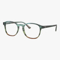 Ray-Ban RX5417 - 8252 stribet blågrøn og brun panto brille