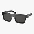 Prada PR 19WS - 1AB5S0 sort rektangulær solbrille