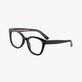 Quintessence blank sort firkantet brille