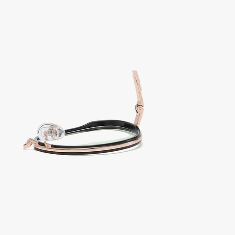 Serenya blank sort rund brille