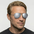 Ray-Ban AVIATOR LARGE METAL - 019/W3 - Sølv på model