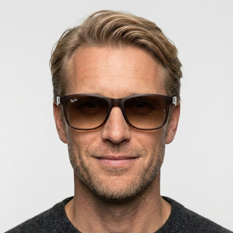 Ray-Ban ANDY - 607313 - Brun på model