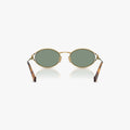 Miu Miu MU 52YS - 5AK04M guld og havana oval solbrille