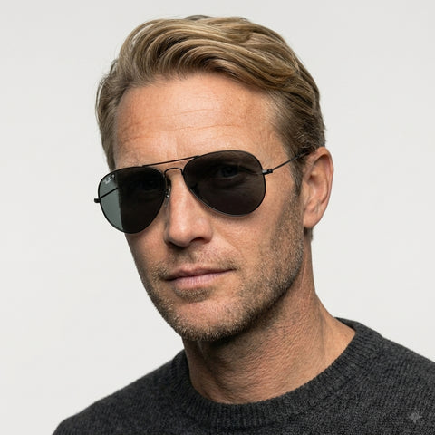 Ray-Ban AVIATOR LARGE METAL - 002/48 - Sort på model