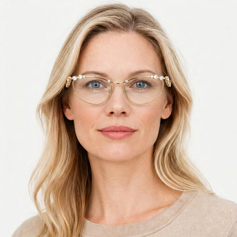 Swarovski SK1015 - 4004 - Guld på model