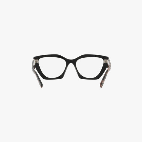 Prada PR 09YV - 21B1O1 sort med tortoise cat-eye brille