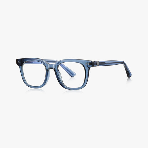Solaria transparent blå firkantet brille