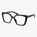 Prada PR 16ZV - 1AB1O1 sort kvadratiske brille