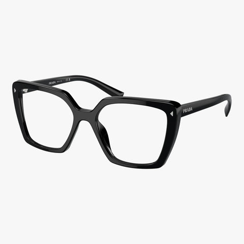 Prada PR 16ZV - 1AB1O1 sort kvadratiske brille