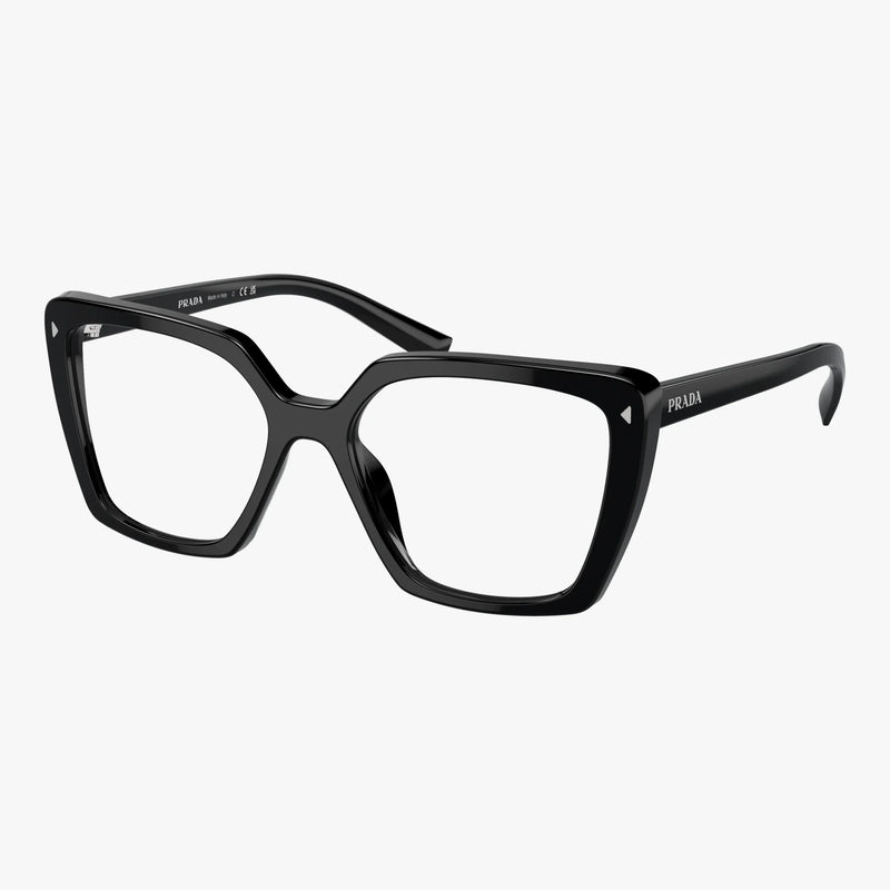 Prada PR 16ZV - 1AB1O1 sort kvadratiske brille