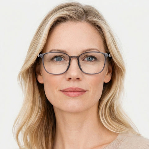 Elyndra - Transparent grå på model