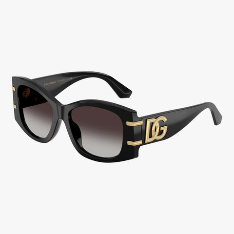 Dolce & Gabbana DG4501 - 501/8G sort cat-eye solbrille