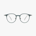 Aristea transparent grøn rund brille