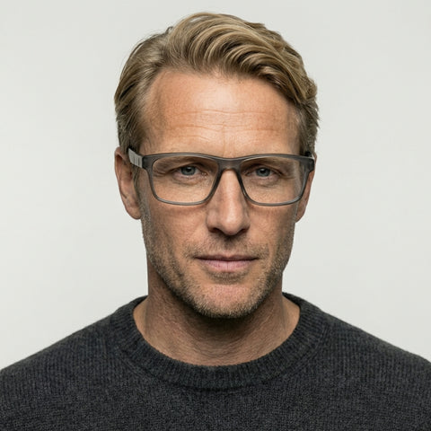 Evander - Transparent grå på model
