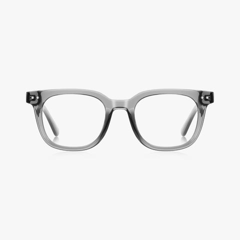 Solaria transparent grå firkantet brille