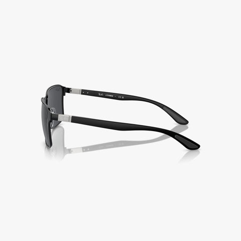 Ray-Ban RB3721 - 186/87 sort rektangulær solbrille