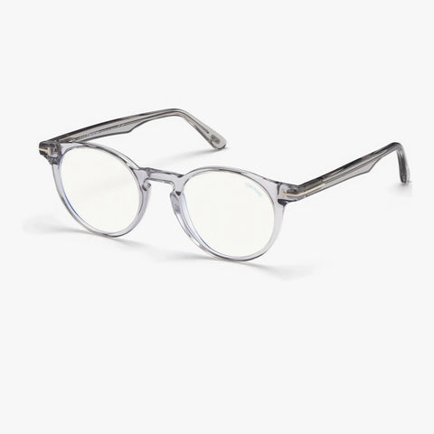 Tom Ford FT5557-B - 020 transparent grå panto brille