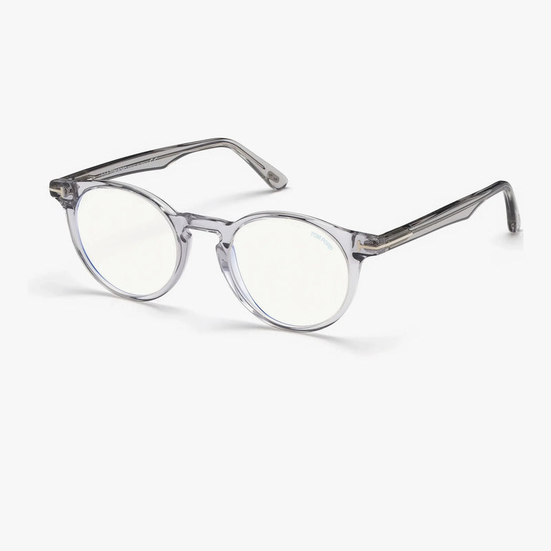 Tom Ford FT5557-B - 020 transparent grå panto brille