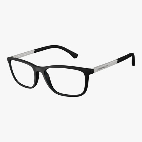 Emporio Armani EA3069 - 5063 sort rektangulær brille