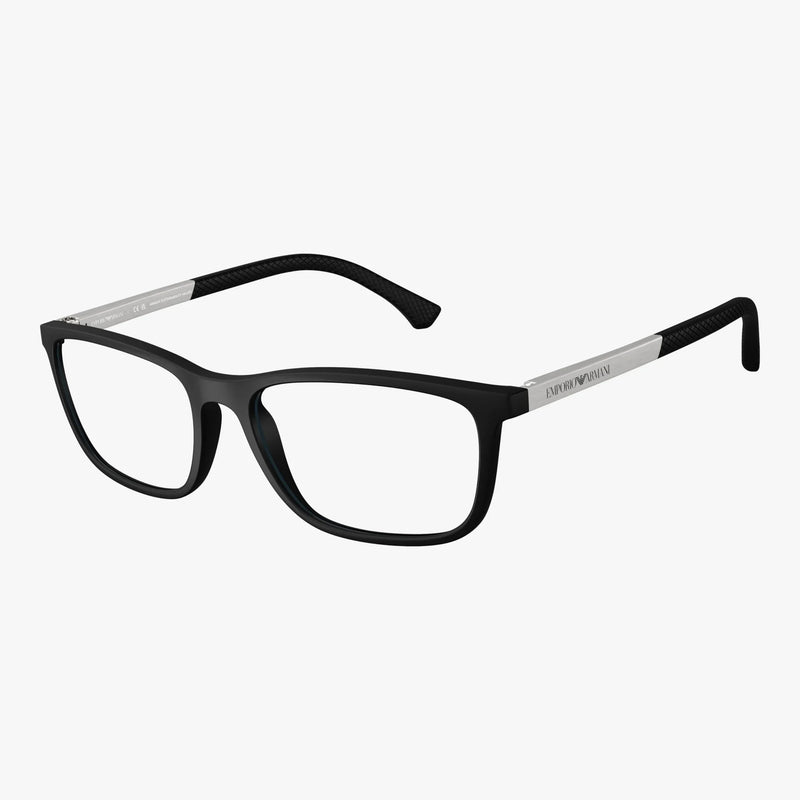 Emporio Armani EA3069 - 5063 sort rektangulær brille