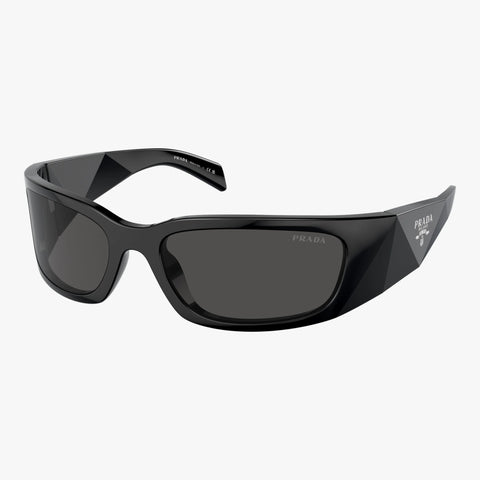 Prada PR A14S - 1AB5S0 sort rektangulær solbrille