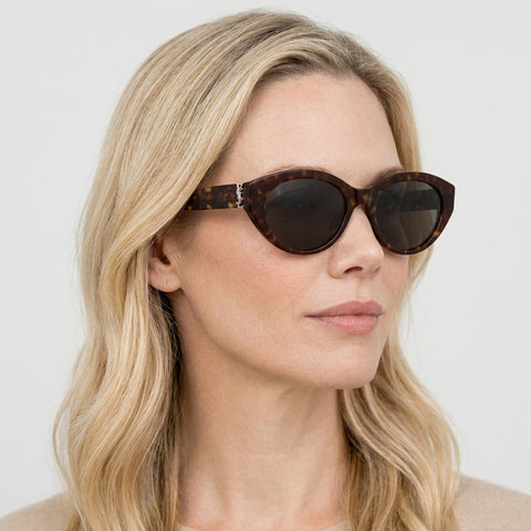 Saint Laurent SL M148 - 002 - Havana på model