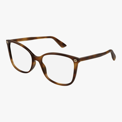 Gucci GG0026O - 002 havana cat-eye brille