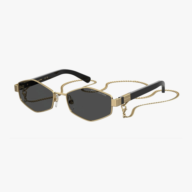 Marc Jacobs MARC 496/S - J5G/IR guld rektangulær solbrille