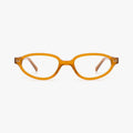 Elandra transparent brun oval brille