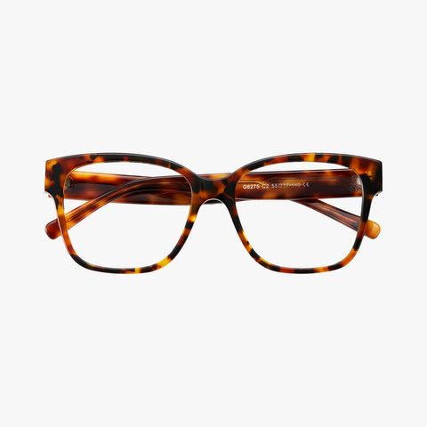 Orové tortoise firkantet brille
