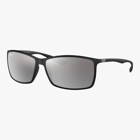 Ray-Ban LITEFORCE - 601S82 sort rektangulær solbrille