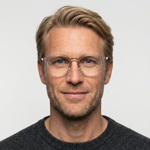Fenora - Transparent lyserød på model