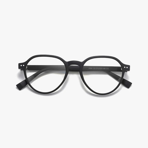 Zephira mat sort oval brille