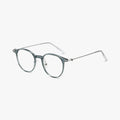 Aristea transparent grøn rund brille