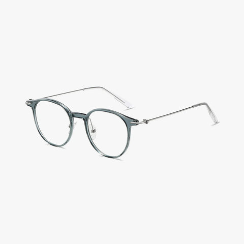 Aristea transparent grøn rund brille