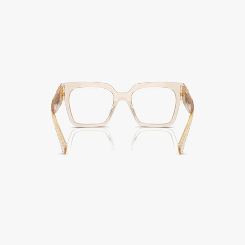 Miu Miu MU 04UV - 11T1O1 sand transparent rektangulær brille