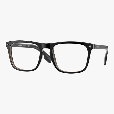 Burberry BOLTON - 3798 sort rektangulær brille