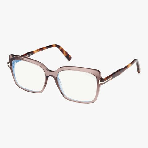 Tom Ford FT5947-B - 048 transparent brun rektangulær brille