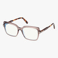 Tom Ford FT5947-B - 048 transparent brun rektangulær brille