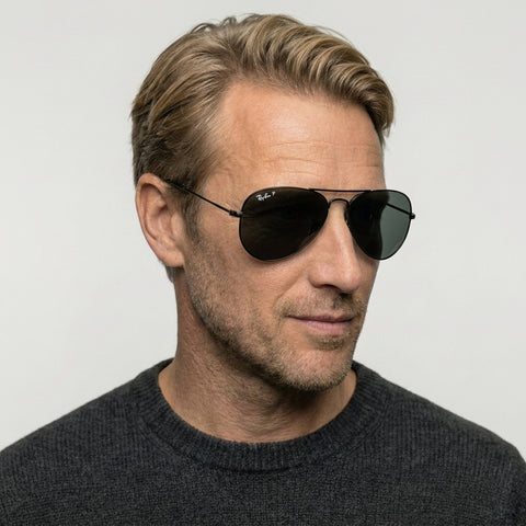 Ray-Ban AVIATOR LARGE METAL - 002/48 - Sort på model