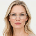 Fenora - Transparent hvid på model