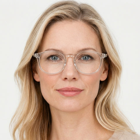 Fenora - Transparent hvid på model
